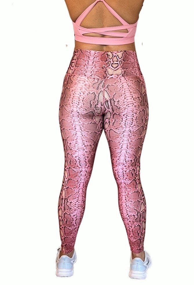 kali Miami Fitwear Leopard Pink leggings Medium. Tried On Only